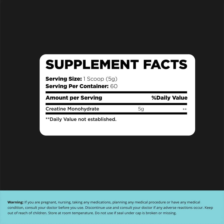 PowerVance Creatine Monohydrate 100% Micronized – Pure Creatine Powder for Muscle Strength & Performance | 5g per Serving, 300g - Sccoti