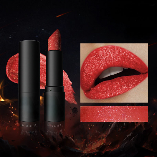 Brillo de labios con purpurina de diamante, lápiz labial impermeable