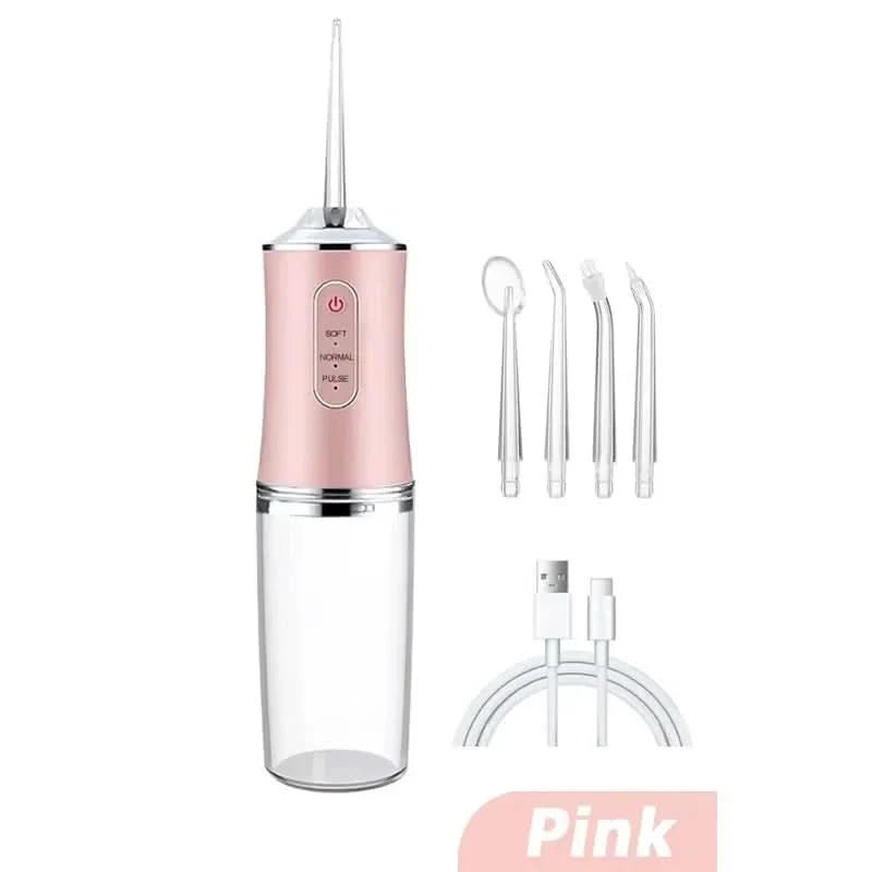 3 Modes Water Dental Flosser Pick for Teeth: Different Cleaning Modes Cordless Portable with Different Heads - Waterproof Flossing Cleaning Picks for Home & Travel - Sccoti