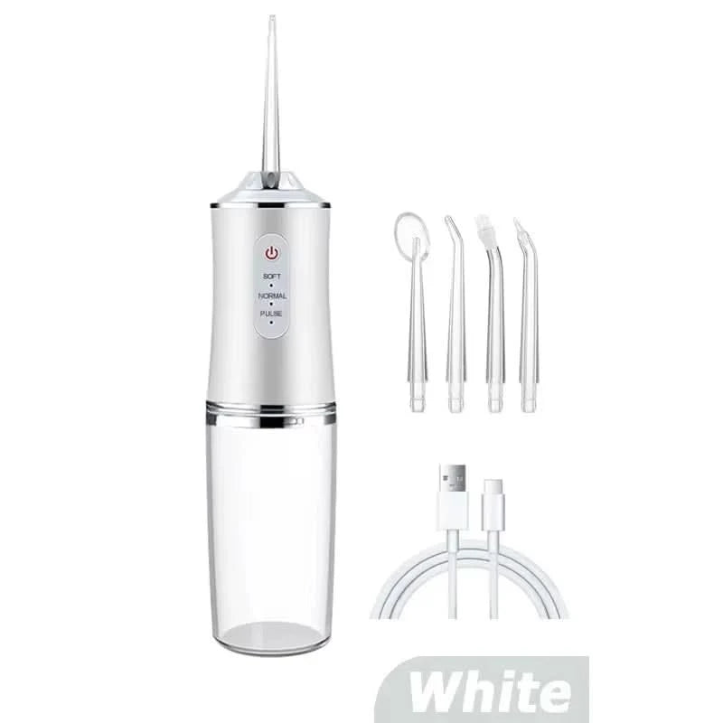3 Modes Water Dental Flosser Pick for Teeth: Different Cleaning Modes Cordless Portable with Different Heads - Waterproof Flossing Cleaning Picks for Home & Travel - Sccoti
