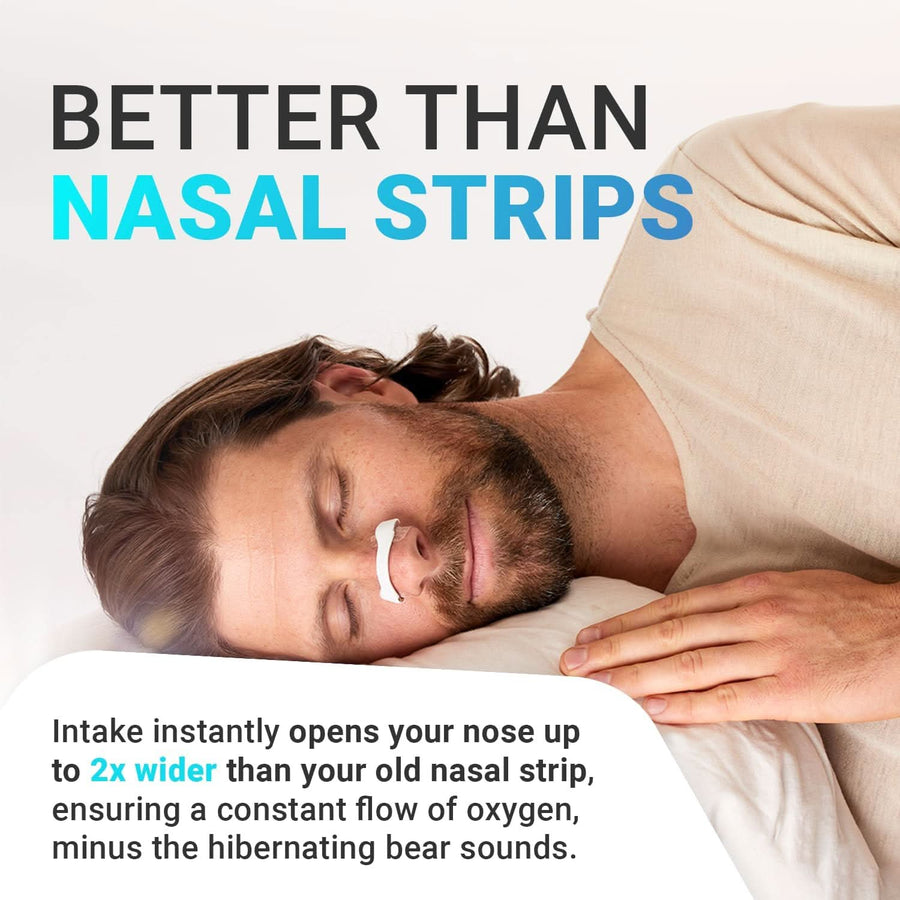 Breathing Nasal Strip Starter Kit - Boost Oxygen Intake, Reduce Snoring, Improve Sleep Quality - Sweat Resistant, Skin Safe Nasal Strips - Extra Strength Snoring Solution - Sccoti