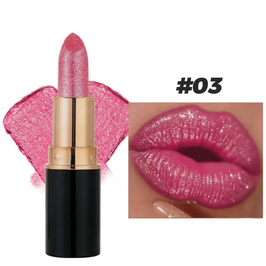 Diamond Lip Gloss Glitter Waterproof Lipstick - Sccoti