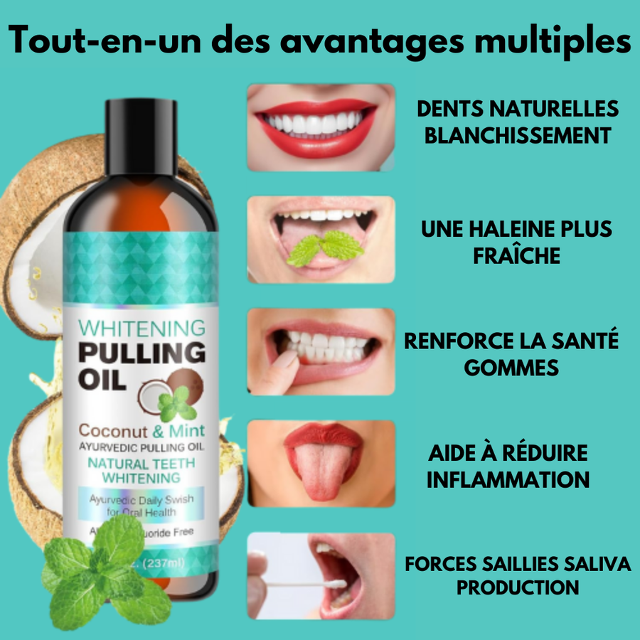 BrightPull - Coconut Whitening Pulling Oil - Sccoti