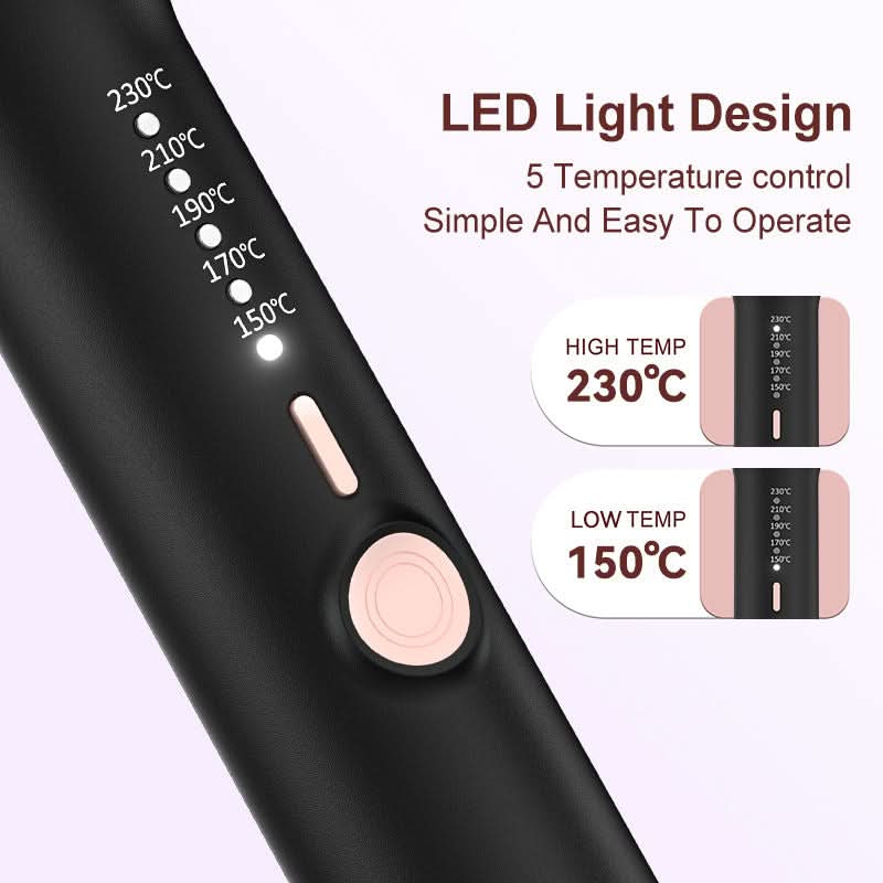 Professional 5 - in - 1 Curling Iron Set with Removable Barrels Create Loose Waves, Tight Curls, and Beachy Rings for Hair Types - Sccoti