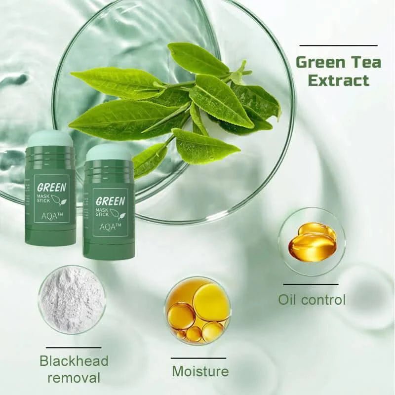 Anti - Blackhead Green Tea Miracle Stick - Removes Blackheads from Face and Nose - Sccoti