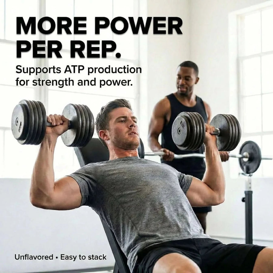 PowerVance Creatine Monohydrate 100% Micronized – Pure Creatine Powder for Muscle Strength & Performance | 5g per Serving, 300g - Sccoti